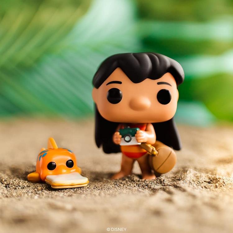 Funko Pop ! Disney Lilo & Stitch - (1047) Lilo With Pudge Vinyl Figure 9Cm