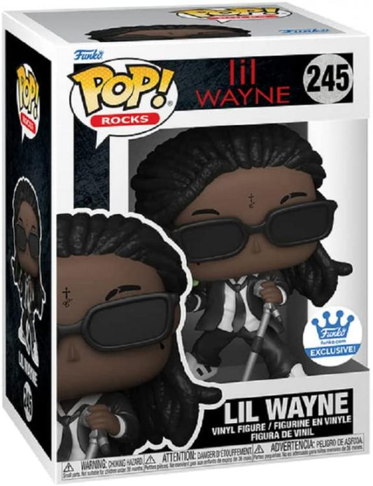 Funko Pop Rocks Lil Wayne - Lil Wayne (245) Exclusive Vinyl Figure Da Collezione