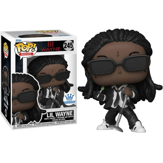 Funko Pop Rocks Lil Wayne - Lil Wayne (245) Exclusive Vinyl Figure Da Collezione