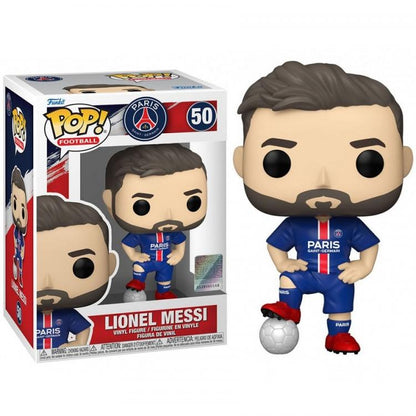 Funko Pop ! Football Psg Lionel Messi (50) Vinyl Figure Leo Messi La Pulce 9Cm