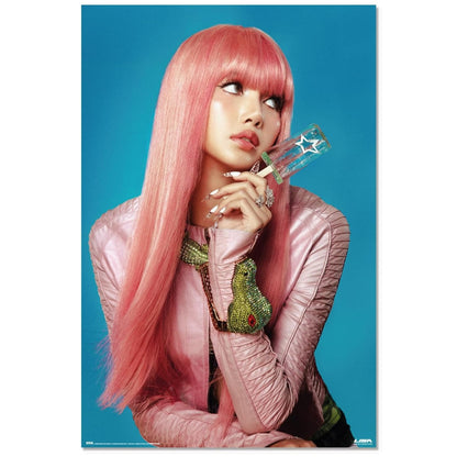 Maxi Poster Rock: K-pop (Lisa) gruppo Blackpink - da Parete Incorniciabile 91x61 cm Carta Lucida Licenza Ufficiale