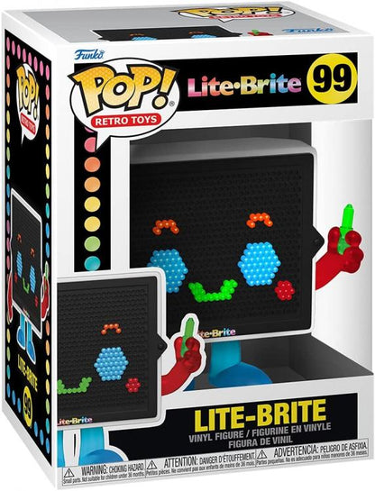 Funko Pop Retro Toys Lite-Bride - Lite-Brite (99) Robot Vinyl Figure Collezione