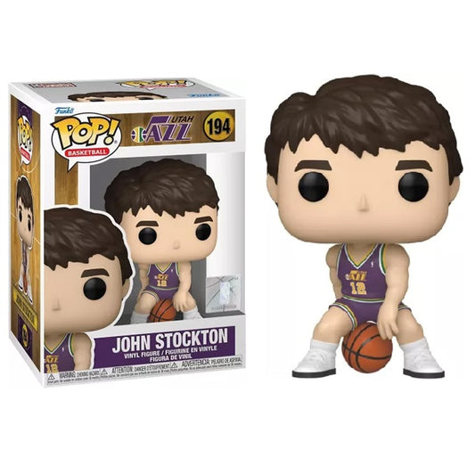 Funko Pop ! Nba Legends - (194) John Stockton Legends Jazz Vinyl Figure 9Cm