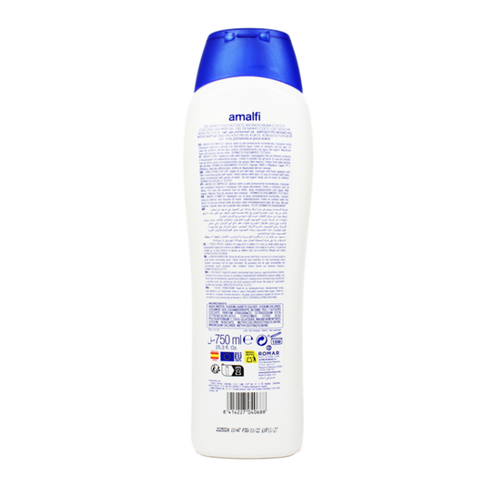 AMALFI - DERMO CARE BAGNOSCHIUMA BAGNODOCCIA SHOWER GEL BAGNO DOCCIA 750ml COCCO