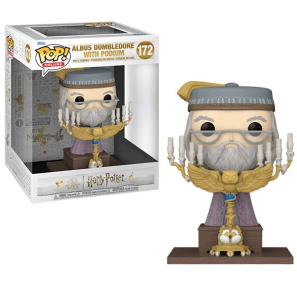 Funko Pop ! Harry Potter - (172) Albus Dumbledore W/ Podium Prof. Silente 15Cm
