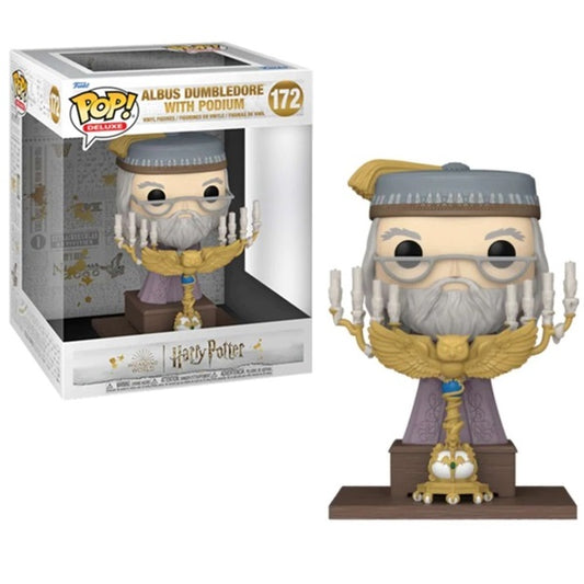 Funko Pop ! Harry Potter - (172) Albus Dumbledore W/ Podium Prof. Silente 15Cm