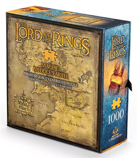 Puzzle 1000Pz Il Signore Degli Anelli Mappa Terra Di Mezzo Lords Of The Rings