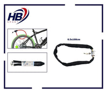 CATENA + LUCCHETTO ANTIFURTO METALLO PER SCOOTER MOTO DA BICI RIVESTITO 3 CHIAVI