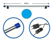 Barra Led Lampada Neon Per Acquario Impermeabile Immersione Luce BLU 50CM