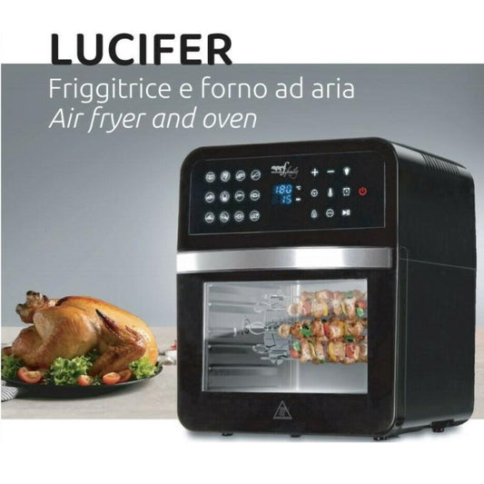 Melchioni Lucifer Friggitrice Ad Aria Forno Elettrico 12 Lt 1800W Essiccatore