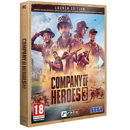 COMPANY OF HEROES 3 LAUNCH EDITION METAL CASE PC GIOCO FISICO PAL ITALIANO DVD