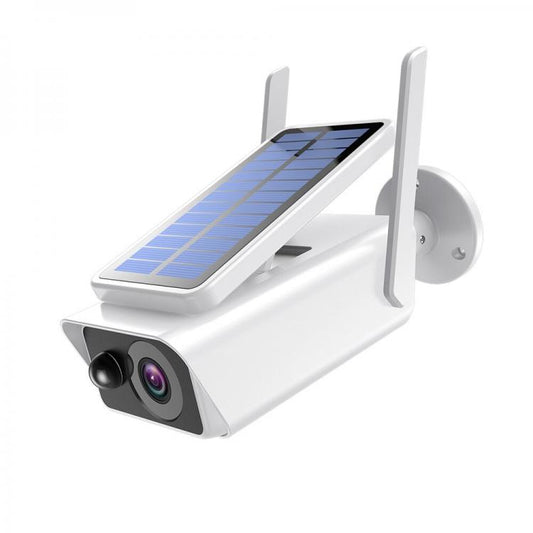Telecamera Solare Ip Camera Wireless Wifi Pannello Esterno 1080P Sicurezza Audio