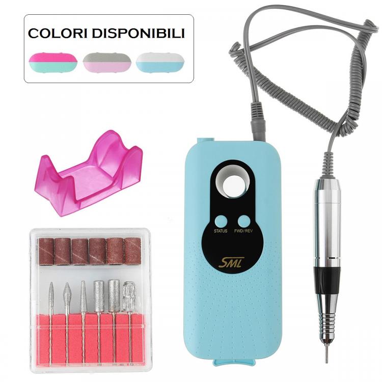 Fresa Ricostruzione Unghie Professionale 35000 Giri Portatile Nail Art M6 Mini