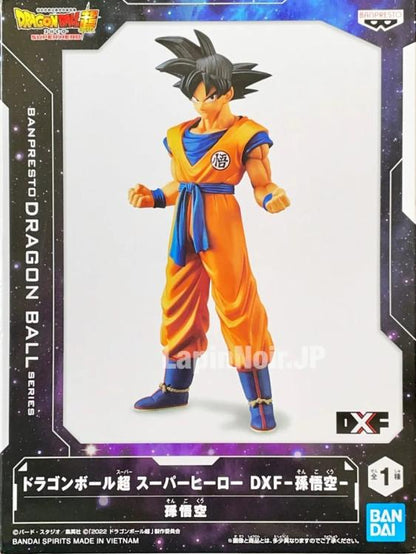 BANPRESTO DRAGON BALL SERIES DXF SUPER HERO (SON GOKU) FIGURE PVC 17CM BANDAI