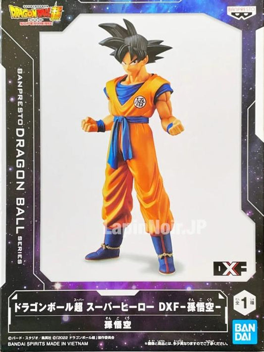 BANPRESTO DRAGON BALL SERIES DXF SUPER HERO (SON GOKU) FIGURE PVC 17CM BANDAI