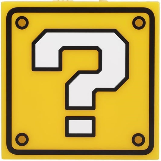 Paladone Lampada Super Mario ? Block Night Light Applique Parete Luce Notturna