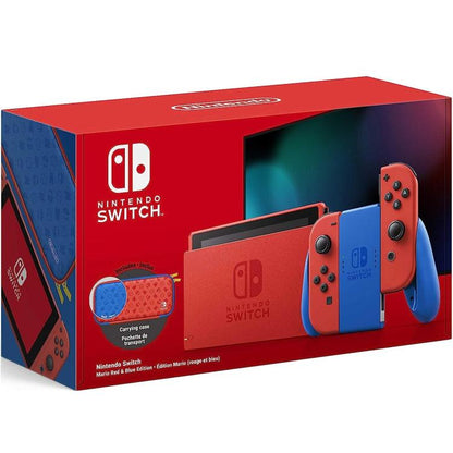 Nintendo Switch Console 1.1 Mario Red & Blue Special Edition + Custodia Pochette