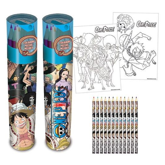 Pyramid Set Matite Da Colorare One Piece Anime Mnga Giapponesi Pencil Scolastica