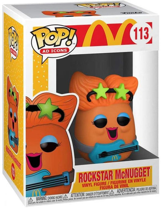 Funko Pop Ad Icons Mcdonald'S - Rockstar Mcnugget 113 Vinyl Figure Da Collezione