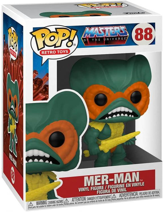 Funko Pop ! Retro Toys Masters Of The Universe Mer-Man (88) Green Vinyl Figure