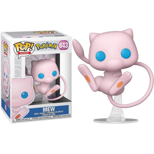 Funko Pop ! Games Pokemon - Mew (643) Vinyl Figure Evoluzione Mewtwo 9Cm Cat