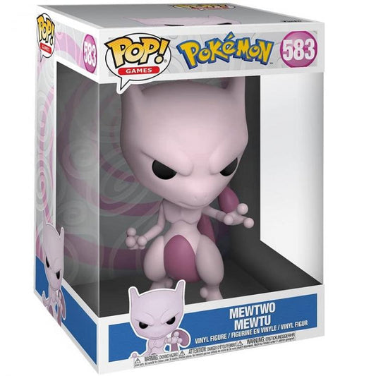 Funko Pop ! Games Pokemon - Mewtwo (583) Mewtu 25 Cm Vinyl Figure Da Collezione