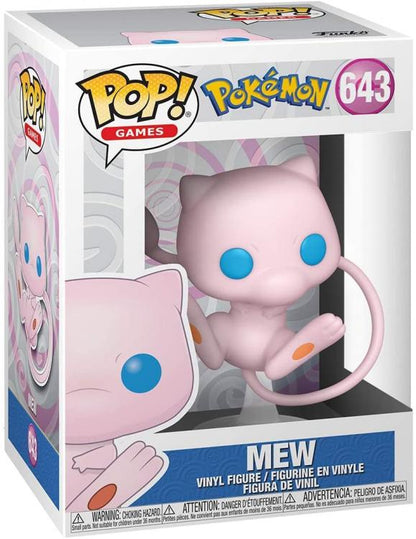Funko Pop ! Games Pokemon - Mew (643) Vinyl Figure Evoluzione Mewtwo 9Cm Cat