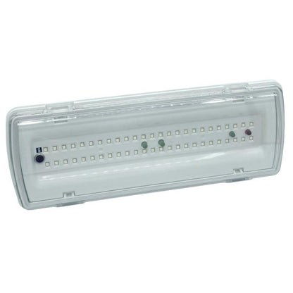 Lampada D'Emergenza Led Parete Anti Black Out Batteria Incasso 400Lm Luce Fredda