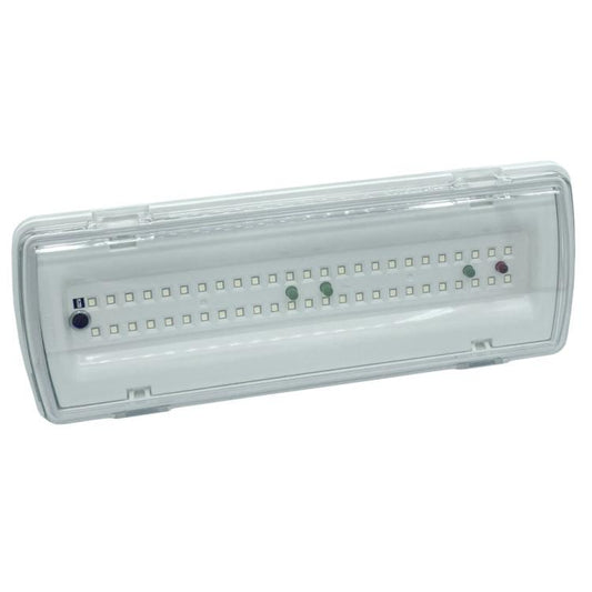 Lampada D'Emergenza Led Parete Anti Black Out Batteria Incasso 400Lm Luce Fredda