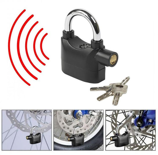 Lucchetto Antifurto Con Allarme Sonoro Per Moto Scooter Bloccadisco Impermeabile