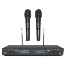 Sistema Microfonico Display Coppia 2 Microfoni Gelato Wireless Uhf Professionale