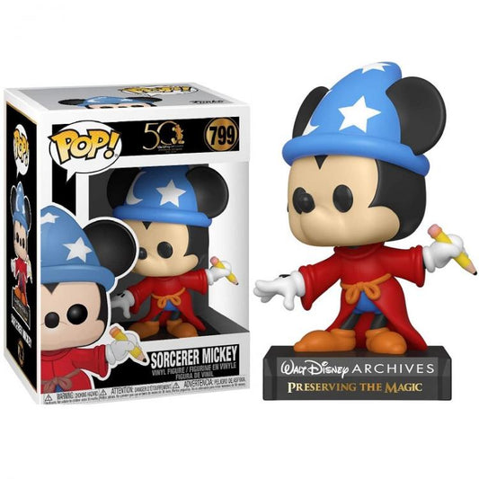 Funko Pop ! Walt Disney 50Th Archives Magic - Sorcerer Michey (799) Vinyl Figure