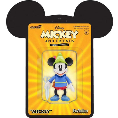 Super7 Disney Mickey & Friends "Topolino" Mouse Action Reaction Figure Sarto 9Cm