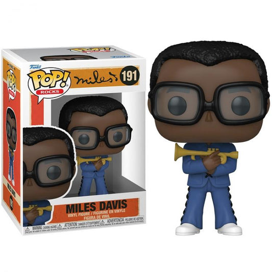 Funko Pop ! Rocks Icons - (191) Miles Davis Figure Vinyl 9Cm Cool Jazz Anni 80
