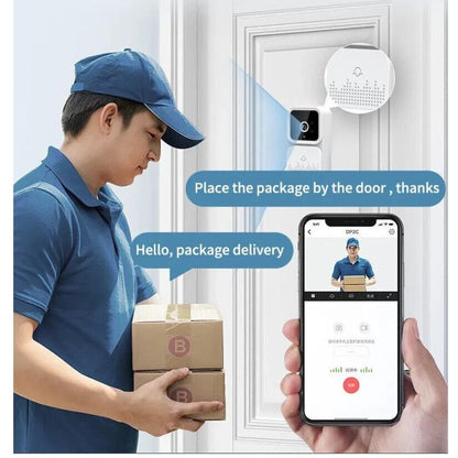 Videocitofono Wifi Campanello Videoaudio Senza Fili Citofono Telecamera Suoneria