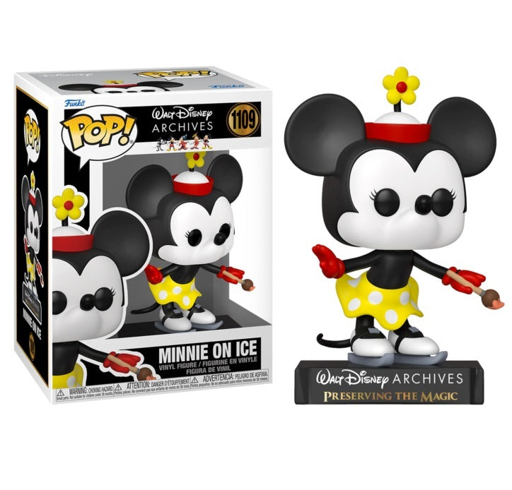 Funko Pop Walt Disney Archives - Minnie On Ice (1109) Vinyl Figure Da Collezione
