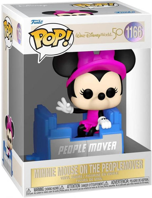 Funko Pop Walt Disney Wolrd 50 Anniversary Minnie Mouse On The Peoplemover 1166