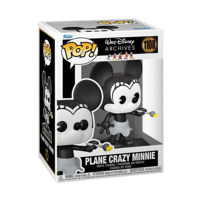 Funko Pop ! Walt Disney Archives - Plane Crazy Minnie (1108) Vinyl Da Collezione