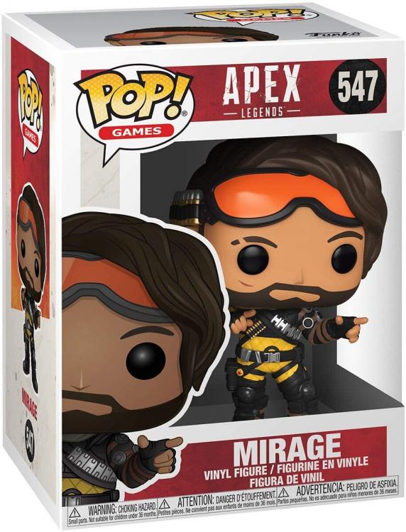 Funko Pop ! Games Apex Legends - Mirage (547) Vinyl Action Figure Da Collezione