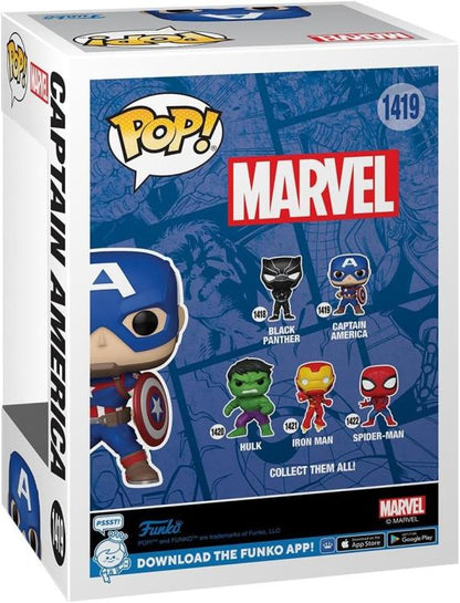 Funko Pop ! Marvel New Classic Captain America - (1419) Capitan America Figure