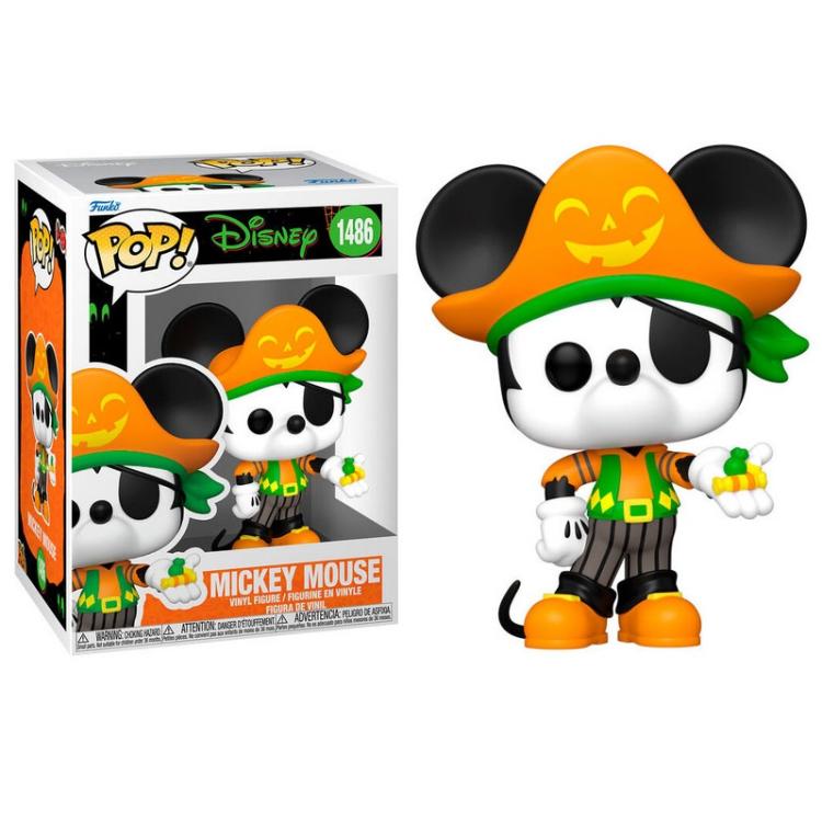Funko Pop ! Disney (1486)- Mickey Mouse Pirate Halloween Vinyl Figure Statua 9Cm