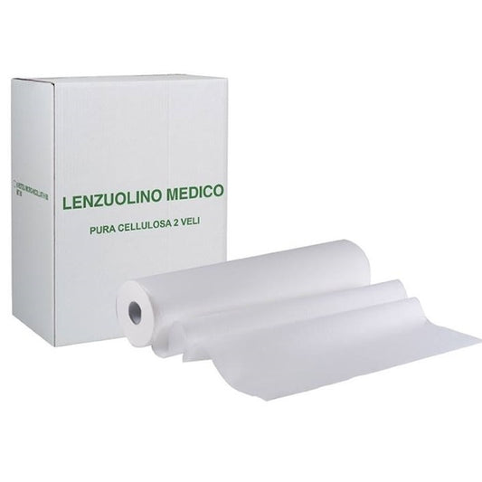 6pz ROTOLI CARTA LETTINO 60CM ROTOLO LENZUOLINO MEDICO 2 VELI ESTETISTA MASSAGGI