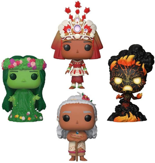 Funko Pop ! Disney Moana (4 Pack) Moana-Gamma Tala-Te Ka-Te Fiti Special G.I.T.D
