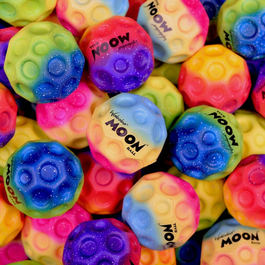 Waboba Pallina Original Rainbow Moon Ball (Arcobaleno) Palla IPER RIMBALZANTE che rimbalza, originale per saltare, Giocattolo ad alte prestazioni per un'estate di divertimento senza fine