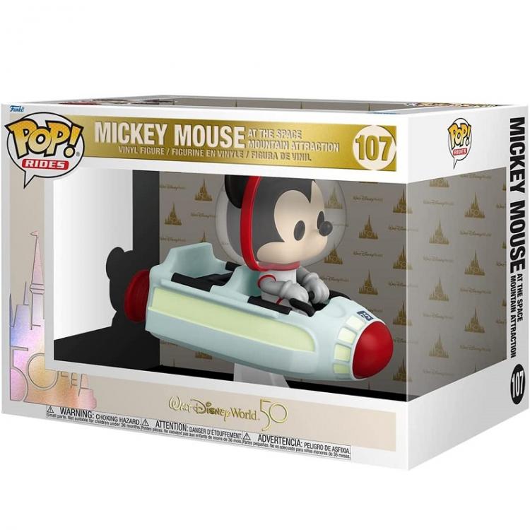 Funko Pop Walt Disney Wolrd 50 Anniversary Mickey Mouse On Space 107 Vinyl Figur