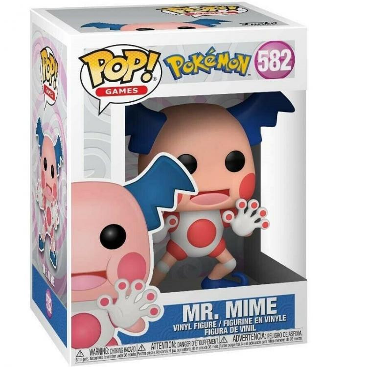 Funko Pop ! Games Pokemon - (582) Mr. Mime Vinyl Figure Da Collezione Mimo Clown