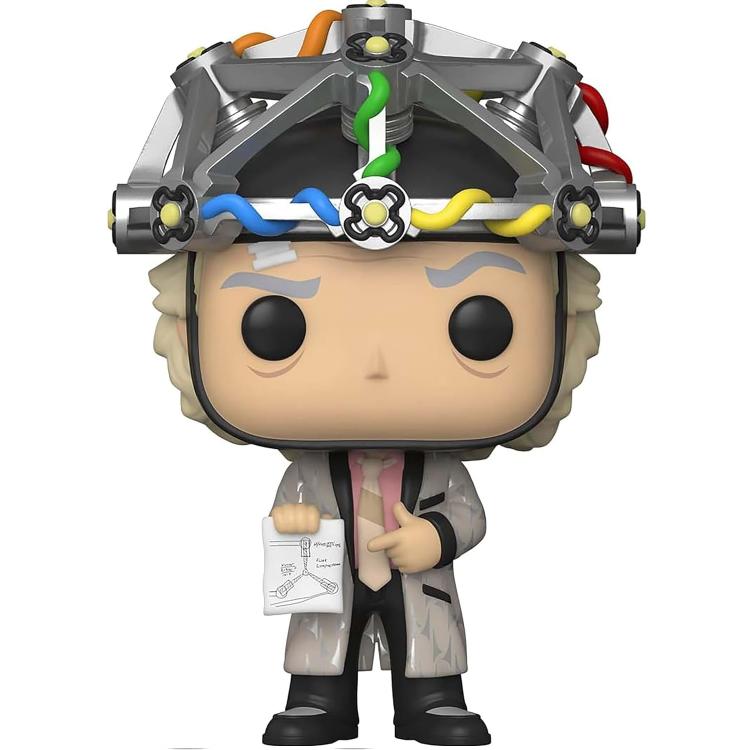 Funko Pop ! Tees Back To The Future Doc W/ Helmet 959 Glows T-Shirt Taglia L
