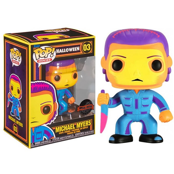 Funko Pop ! Movies Halloween - (03) Michael Myers Blacklight Special Edition 9Cm