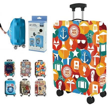 Copri Valigia da Viaggio Tg.XL Copertura Elastica per Trolley Coperchio Custodia Bagaglio (Varie Fantasie Colorate)