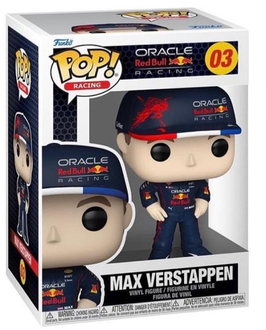 Funko Pop ! Racing Formula 1 : Max Verstappen (03) F1 Oracle Red Bull Team 9Cm